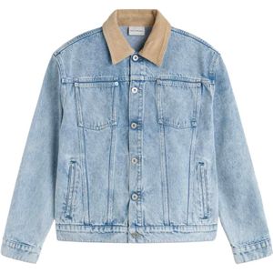 Drole de Monsieur, Heren, Jassen, Blauw, Maat: M Denim,