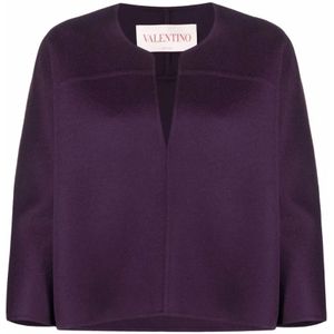 Valentino, Dames, Truien, Paars, Maat: XS Wol,