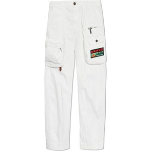 Dsquared2, Heren, Broeken, Wit, Maat: XL Katoen,