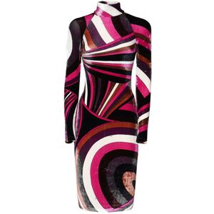 Pucci, Dames, Jurken, Veelkleurig, Maat: XS