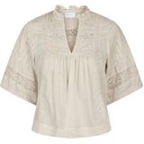 Neo Noir - Siama S Voile Blouse - Blouse - Ivory - 100% Katoen