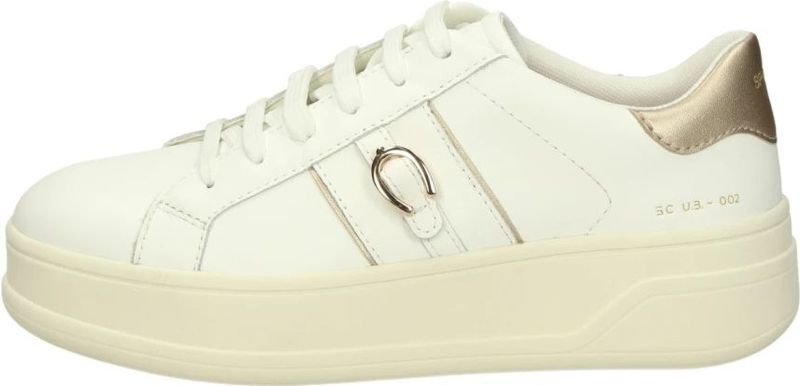 Geox - D Spherica Ecub-2 B - Sneakers - Wit - Nappaleer