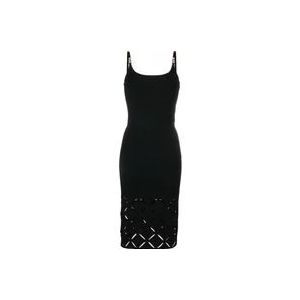 Versace Zwarte jurken , Black , Dames , Maat: S
