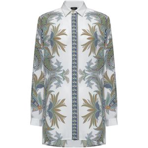 Etro - Floral Paisley Print Blouse - Wit - Multicolor - 100% Zijde