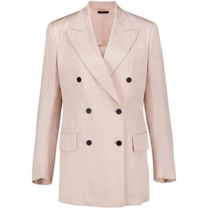 Tom Ford, Dames, Jassen, Roze, Maat: 2XS Viscose,