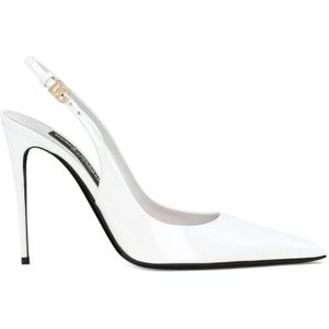 Dolce & Gabbana, Dames, Schoenen, Wit, Maat: 37 EU Leer,