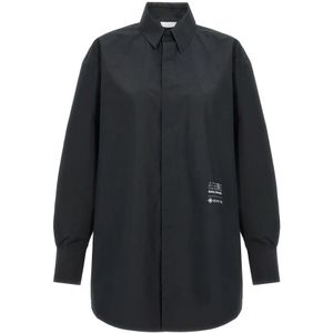 MM6 Maison Margiela, Dames, Blouses & Shirts, Zwart, Maat: XS Poliester,