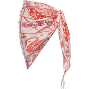 Ferragamo, Dames, Badkleding, Roze, Maat: ONE Size Zijde,