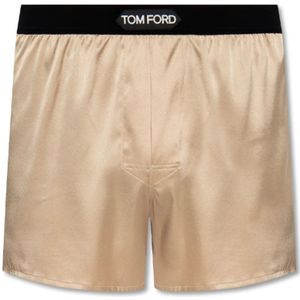 Tom Ford, Heren, Ondergoed, Beige, Maat: XS Zijde,