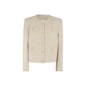 Balmain Elegant Suit Jacket voor Heren , Beige , Dames , Maat: 158 CM