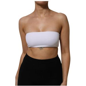 Dolce & Gabbana, Dames, Tops, Wit, Maat: XS Nylon,