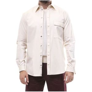 Dolce & Gabbana, Heren, Overhemden, Beige, Maat: S