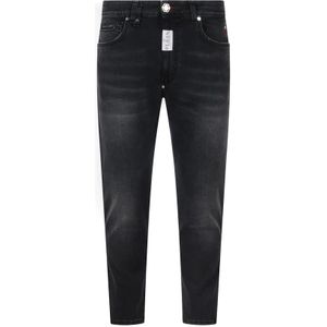 Philipp Plein, Heren, Jeans, Zwart, Maat: W34 Katoen,