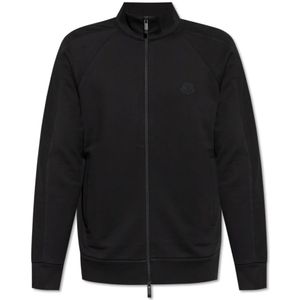 Moncler, Heren, Sweatshirts & Hoodies, Zwart, Maat: 2XL Katoen,