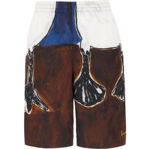Burberry, Heren, Korte broeken, Veelkleurig, Maat: S Polyamide,
