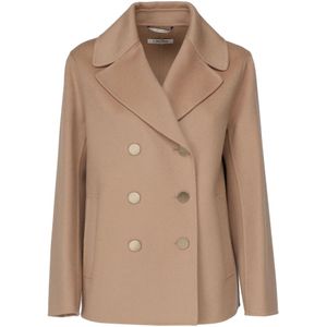 Max Mara, Dames, Jassen, Bruin, Maat: XS Wol,