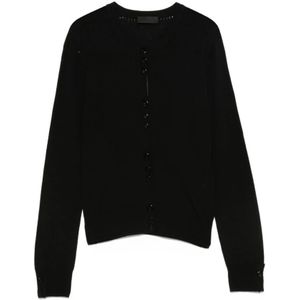 Liu Jo, Dames, Truien, Zwart, Maat: M Wol,