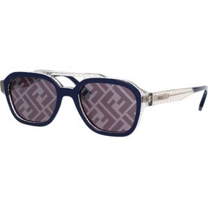 Fendi, unisex, Accessoires, Blauw, Maat: 52 MM