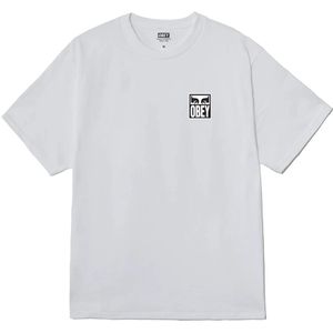 Obey, Heren, Tops, Wit, Maat: S Katoen,