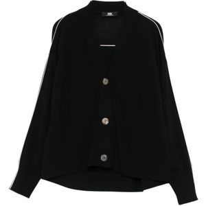 Alpha Studio, Dames, Truien, Zwart, Maat: S Wol,