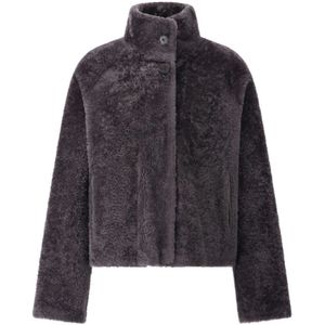 Arma, Dames, Jassen, Grijs, Maat: XS Leer,