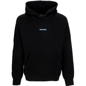 Propaganda, Heren, Sweatshirts & Hoodies, Zwart, Maat: XL Katoen,