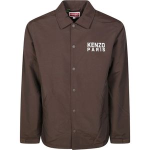 Kenzo, Heren, Jassen, Bruin, Maat: L Nylon,
