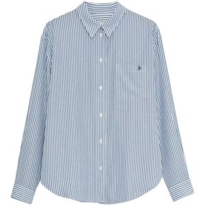 The New Society, Dames, Blouses & Shirts, Blauw, Maat: XS