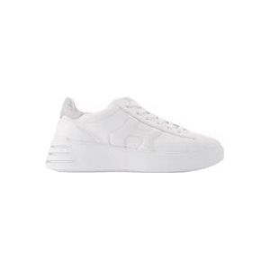 Hogan Witte Leren Rebel H564 Sneakers , White , Dames , Maat: 41 EU