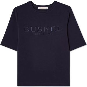 Busnel, Dames, Tops, Blauw, Maat: XS Katoen,