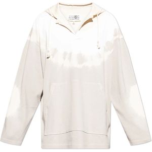 MM6 Maison Margiela, Heren, Sweatshirts & Hoodies, Grijs, Maat: L Katoen,