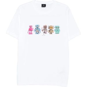 Paul Smith, Heren, Tops, Wit, Maat: L Katoen,