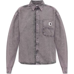 Carhartt WIP - Georgia - Denim Shirt - Paars - Dames