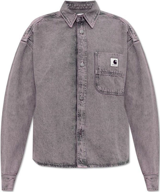 Carhartt WIP - Georgia - Denim Shirt - Paars - Dames