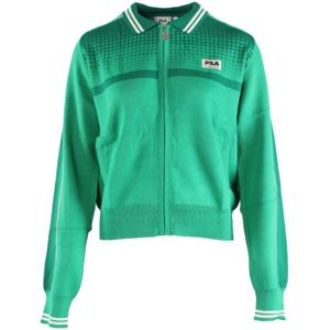 Fila, Dames, Sweatshirts & Hoodies, Groen, Maat: XS Viscose,