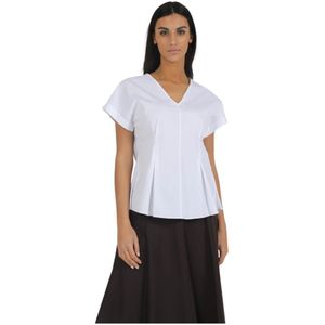 Aspesi, Dames, Blouses & Shirts, Wit, Maat: M