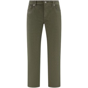 Department Five, Heren, Jeans, Groen, Maat: W31 Corduroy,