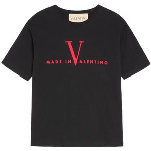 Valentino Garavani, Heren, Tops, Zwart, Maat: L Jersey,