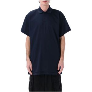 Balenciaga, Heren, Tops, Blauw, Maat: S Katoen,