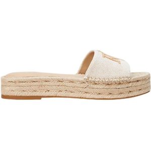 POLLY - Muiltjes - Gevoerd - Textiel - Logoprint - Anti-slip zool