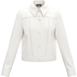 Marella, Dames, Jassen, Wit, Maat: S Gabardine,