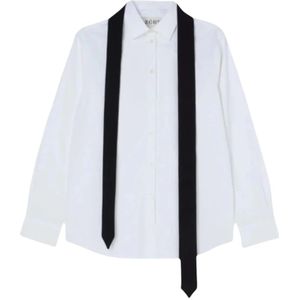 Róhe, Dames, Blouses & Shirts, Wit, Maat: 2XS Katoen,