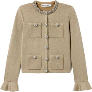 Self Portrait, Dames, Truien, Geel, Maat: M Katoen,