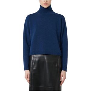 Max Mara Studio, Dames, Truien, Blauw, Maat: M Wol,