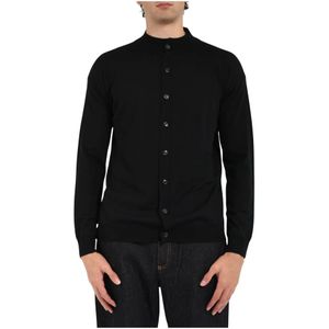 Mauro Grifoni, Heren, Truien, Zwart, Maat: XL Wol,