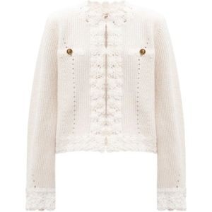 Twinset, Dames, Truien, Wit, Maat: M Wol,