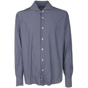 4funkyflavours, Heren, Overhemden, Blauw, Maat: L