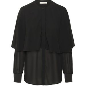 InWear, Dames, Blouses & Shirts, Zwart, Maat: S
