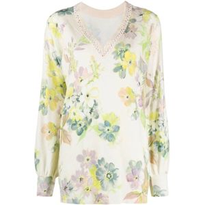 Twinset, Dames, Blouses & Shirts, Beige, Maat: S Jersey,