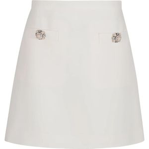 Valentino Garavani, Dames, Rokken, Wit, Maat: S Zijde,